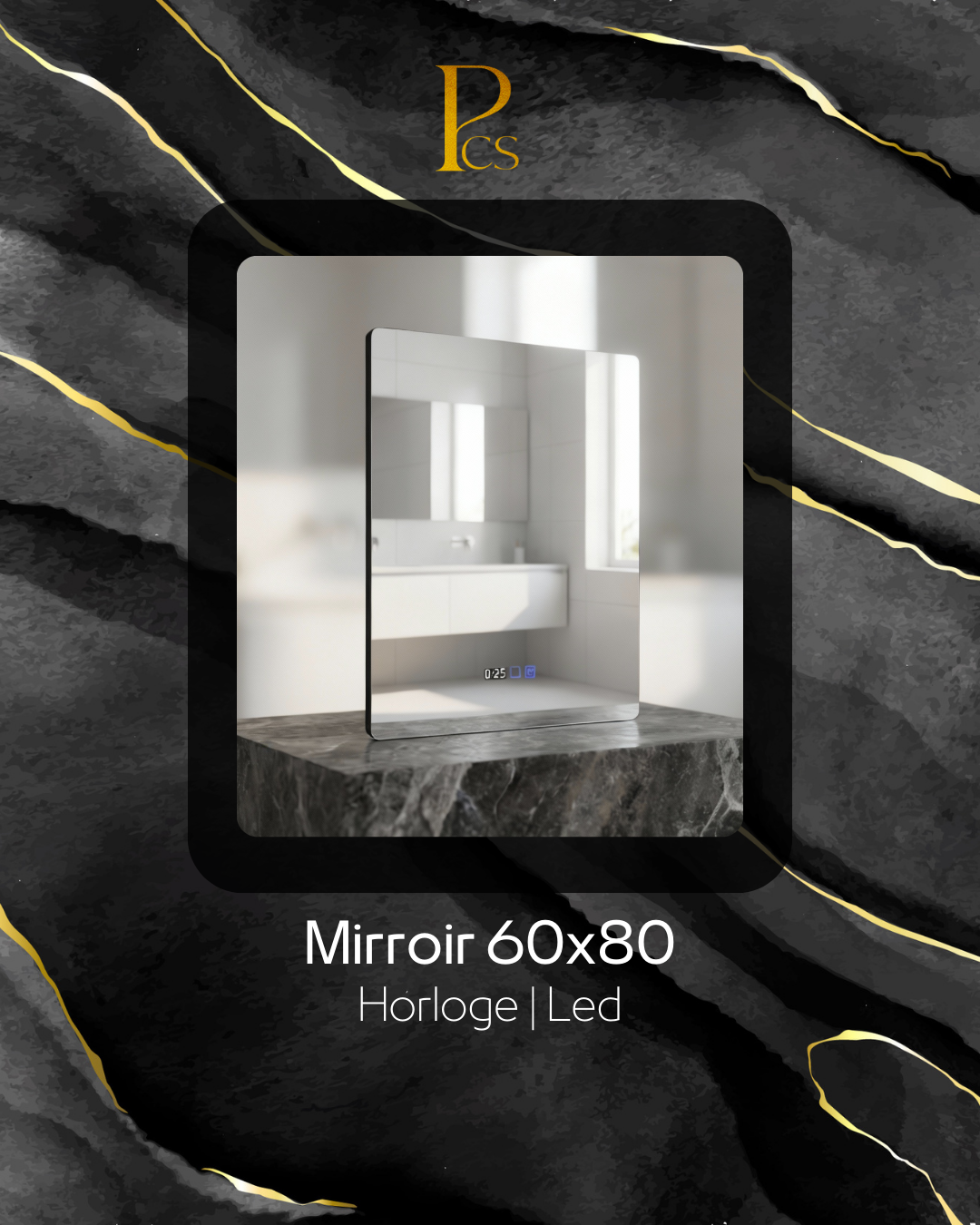 Mirroir 60 cm Back Led